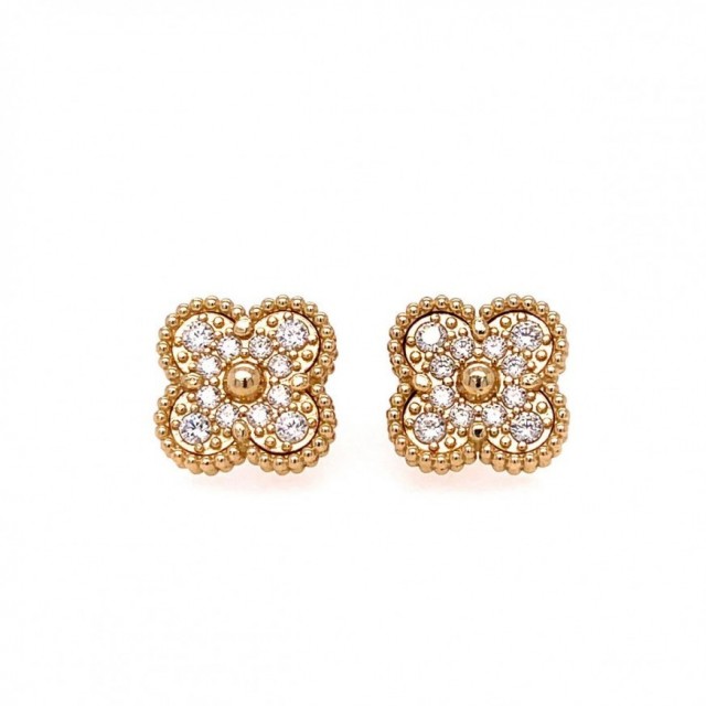 Златни обеци Cleef 6,61гр. 14кр. проба:585 модел:33624-6