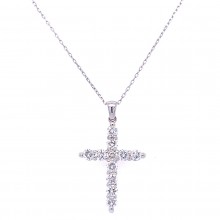 Златнo колие с диаманти 0,96Ct. чистота:SI 42см. модел:42559-1