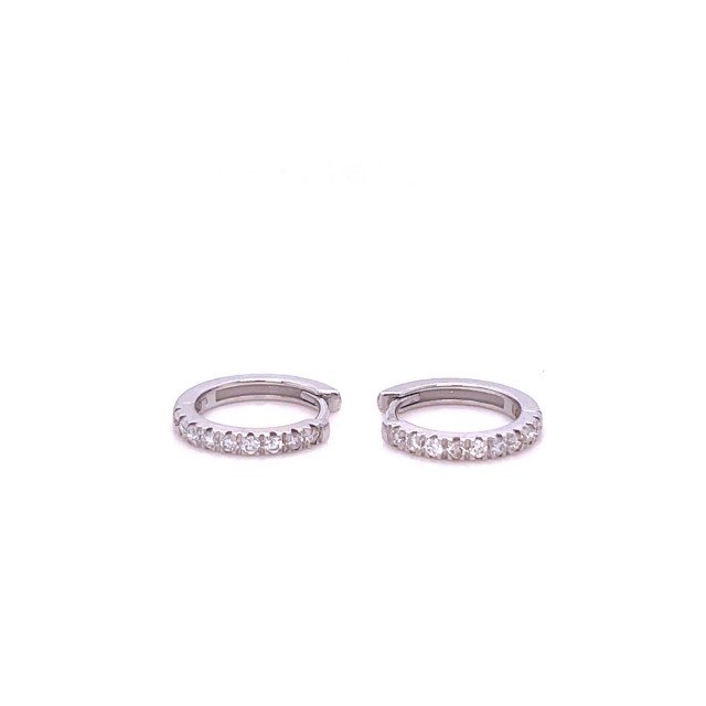 Златни обеци с диаманти 0,23Ct. чистота:SI модел:42557-1