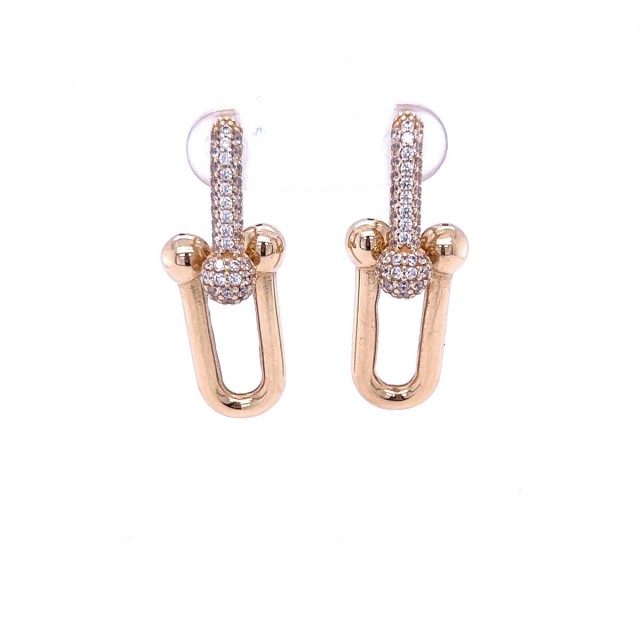 Златни обеци Tiffany 8,52гр.14кр. проба:585 модел:26662-3