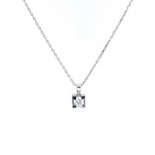 Златнo колие с диаманти 0,18Ct. чистота:SI 50см. модел:42923-1
