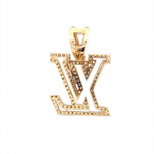 Златен медальон Vuitton 4,14гр. 14кр. проба:585 модел:16534-3