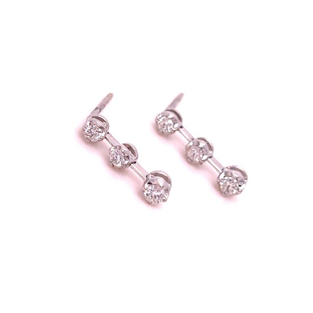 Златни обеци с диаманти 0,31Ct. чистота:SI модел:34038-1