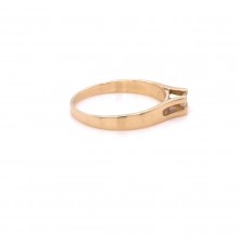 Златен дамски пръстен с диамант 0,12Ct. размер:54 модел:42944-6