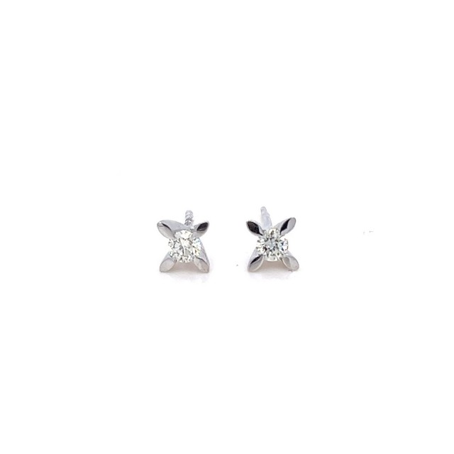 Златни обеци с диаманти 0,24Ct. чистота:SI модел:42901-1