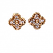 Златни обеци Cleef 6,61гр. 14кр. проба:585 модел:33624-6
