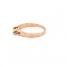 Златен дамски пръстен с диамант 0,12Ct. размер:54 модел:42944-6