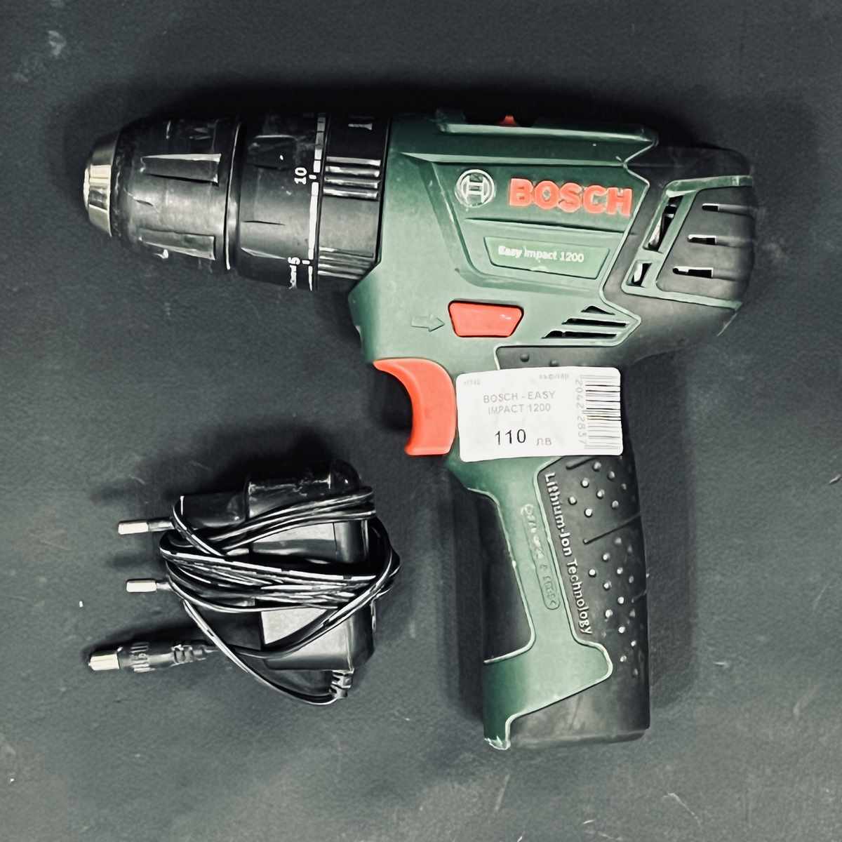 Alimentatore/Caricatore 13.5V Per Trapano Bosch Easy Impact 1200 - Adattatore AC/DC Con Cavo 1.2m